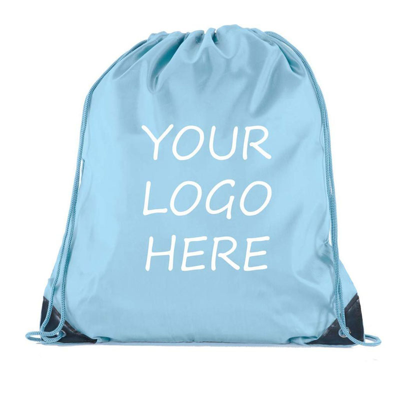 190t waterdichte polyester tas met trekkoord