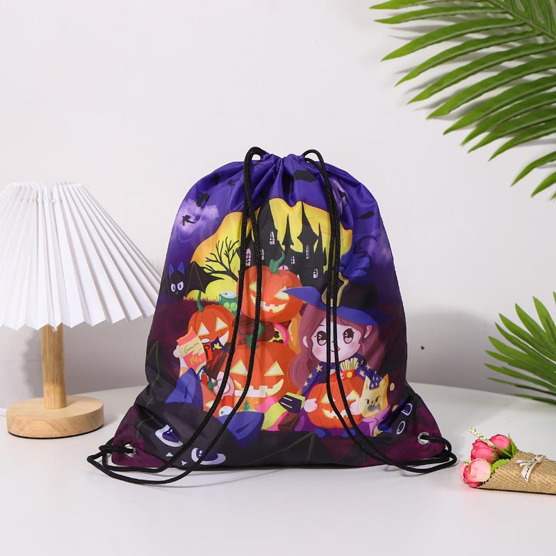 Tas van 210D polyester met trekkoord en volledige bedrukking