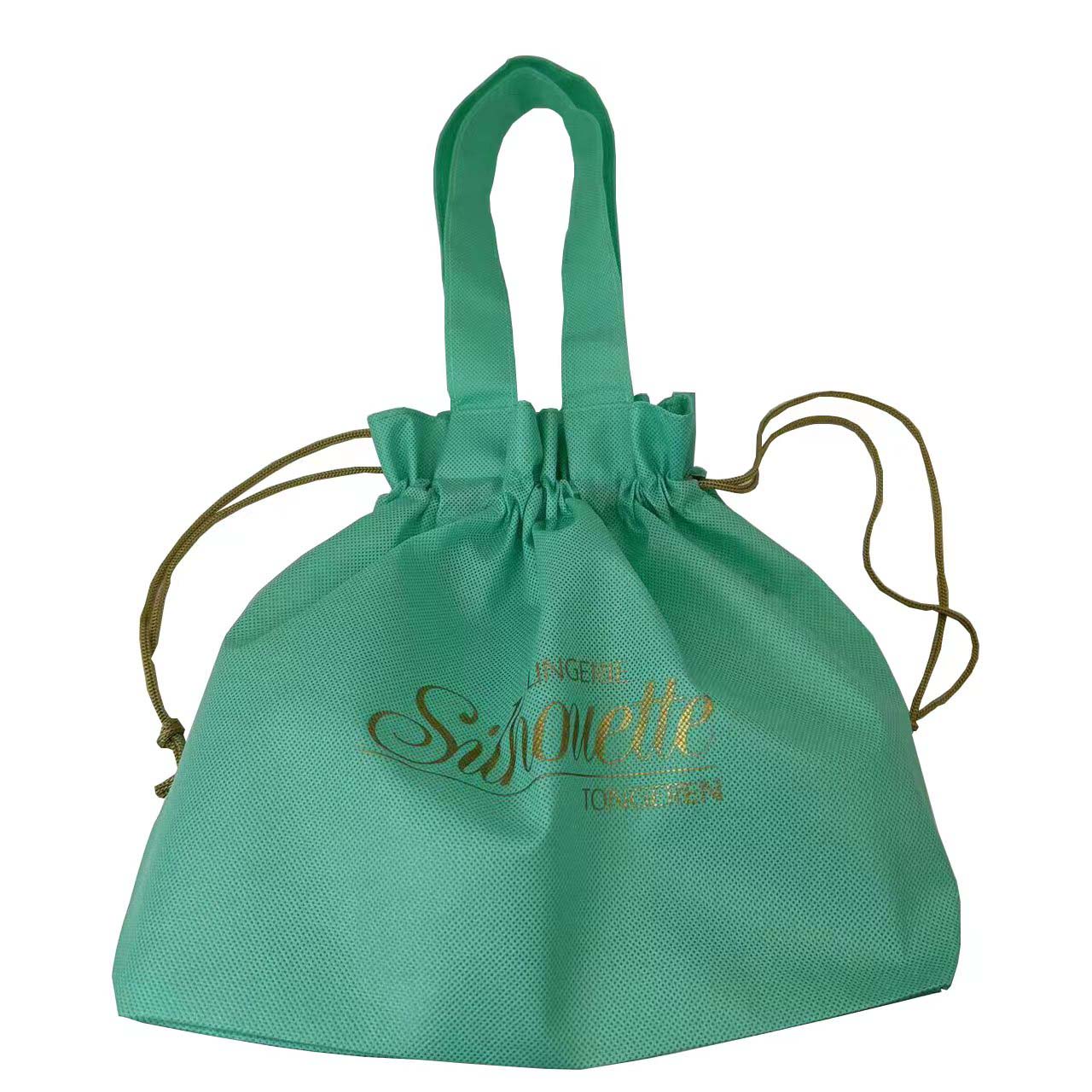 Stofdichte tas van non-woven stof met trekkoord