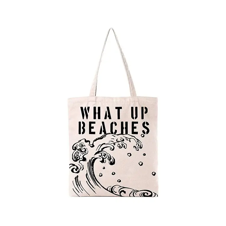 Logo bedrukte katoenen canvas tas