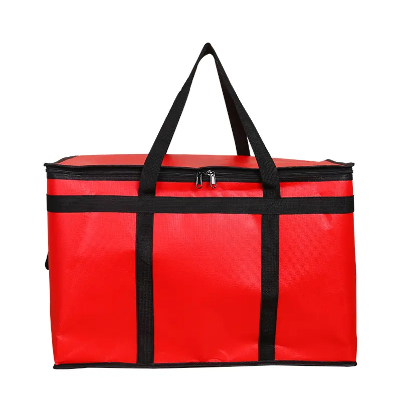 Red Doordash geïsoleerde voedsel levering koeler pack houdt voedsel warm en drinkt koud