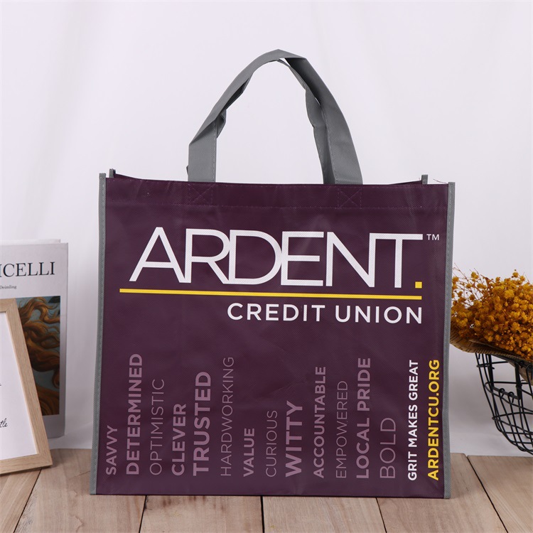 Herbruikbare gelamineerde non-woven tas