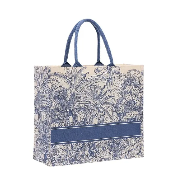 De aangepaste luxe strandtas is geïnspireerd op het nieuwe draagbare concept van waterdichte jute damesreistas tassen van designermerken