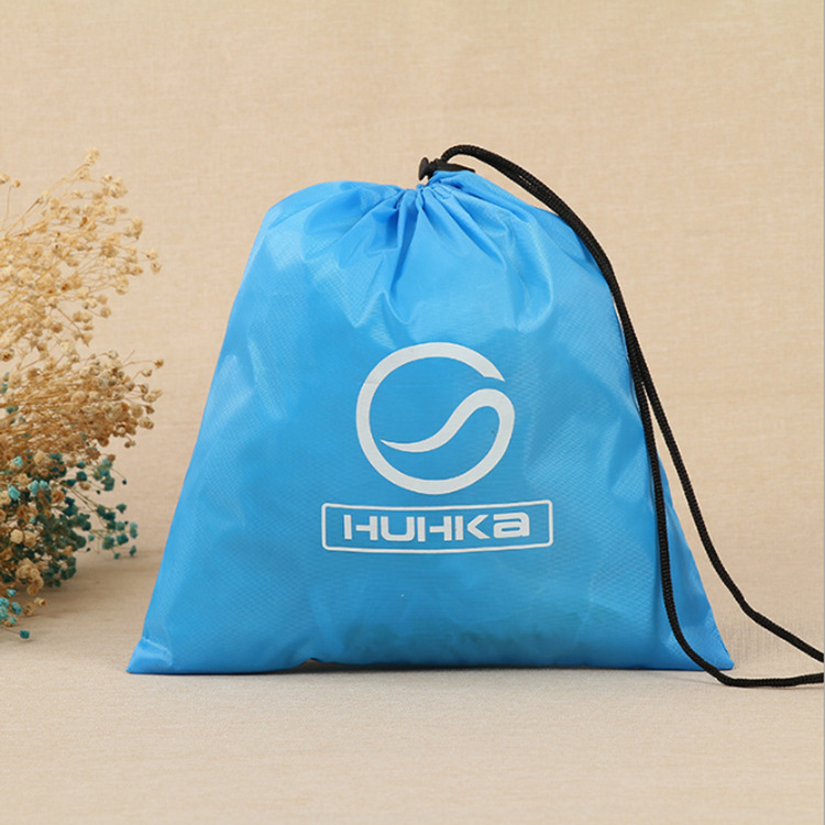 Waterdichte polyester tas met trekkoord